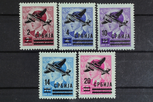 Serbien, MiNr. 66-70, postfrisch