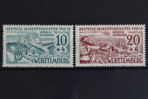 Französische Zone Württemberg, MiNr. 38-39 x, postfrisch