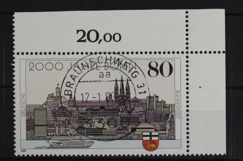Deutschland (BRD), MiNr. 1402, Ecke rechts oben, EST