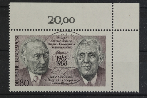 Deutschland (BRD), MiNr. 1351, Ecke rechts oben, EST