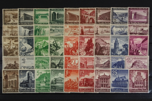 Deutsches Reich, MiNr. 634-642,651-659,675-683,730-738,751-759, postfrisch