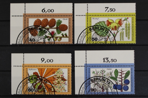 Berlin, MiNr. 607-610, Ecken links oben, gestempelt