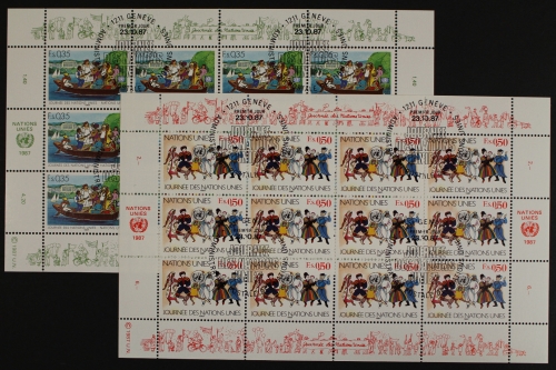 UNO Genf, MiNr. 158-159, Bögen, ESST