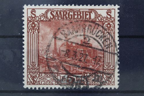 Saargebiet, MiNr. 97, gestempelt
