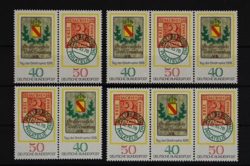 Deutschland (BRD), MiNr. 980-981, 4 Zd-Kombinationen, postfrisch
