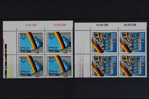 Deutschland (BRD), MiNr. 1481-1482, VB, Ecke, Farbleisten, postfrisch