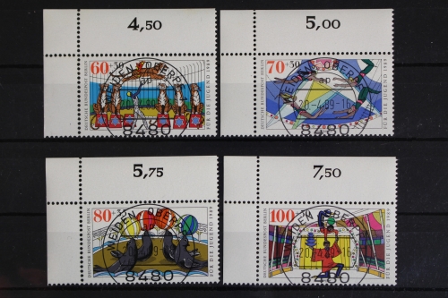 Berlin, MiNr. 838-841, Ecken links oben, gestempelt