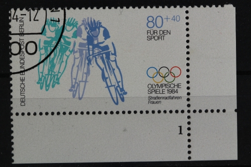 Berlin, MiNr. 717, Ecke rechts unten, FN 1, gestempelt