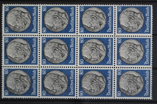 Deutsches Reich, MiNr. 527, 12er Bogenteil, postfrisch