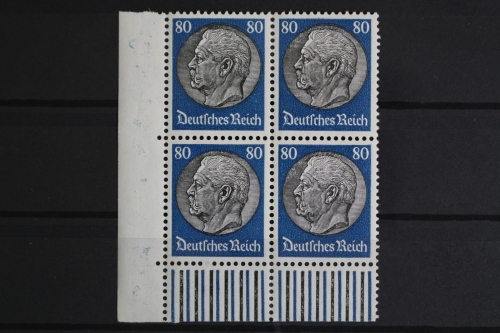 Deutsches Reich, MiNr. 527, 4er Block, Ecke li. unten, postfrisch