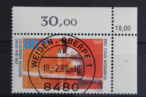 Deutschland (BRD), MiNr. 1354, Ecke rechts oben mit KBWZ, EST