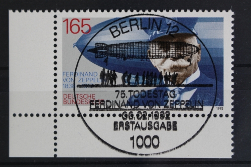 Deutschland (BRD), MiNr. 1597, Ecke links unten, ESST