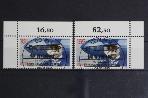 Deutschland (BRD), MiNr. 1597, Ecke links und rechts oben, ESST