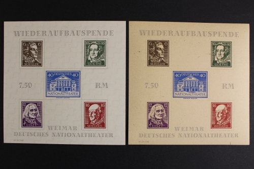 Sowjetische Zone, MiNr. Block 3 A ungebraucht, B postfrisch