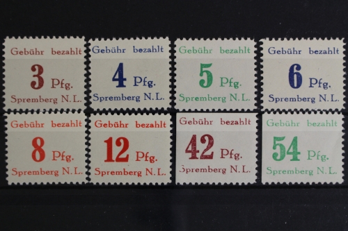 Spremberg, MiNr. 7-14 A, postfrisch