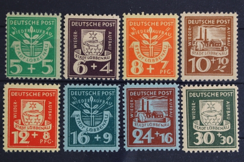 Lübbenau, MiNr. 1-8 A, postfrisch