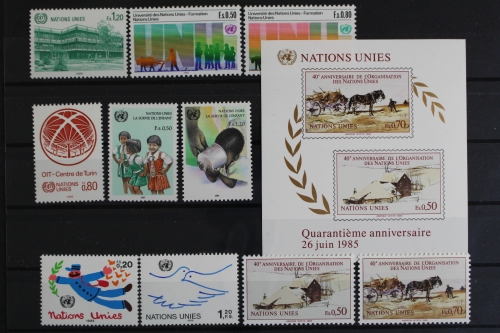 UNO Genf, MiNr. 127-136, Jahrgang 1985, postfrisch