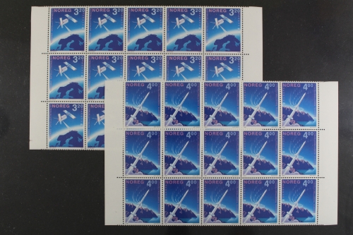 Norwegen, MiNr. 1062-1063, 15er Bogenteil, postfrisch
