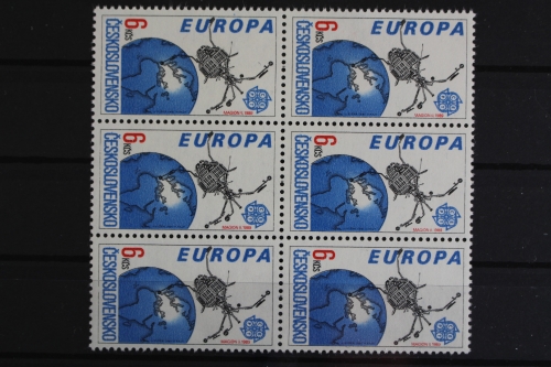 Tschechoslowakei, MiNr. 3084, 6er Bogenteil, postfrisch
