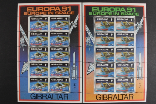 Gibraltar, MiNr. 613-614, 2 Kleinbögen, postfrisch