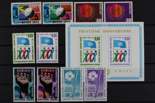 UNO Genf, MiNr. 46-55, Jahrgang 1975, postfrisch