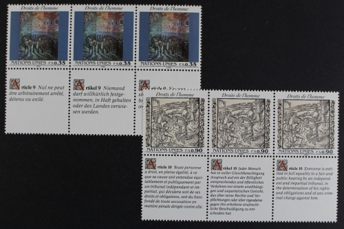 UNO Genf, MiNr. 192-193, 6er Block, postfrisch