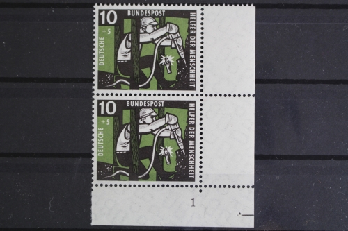 Deutschland (BRD), MiNr. 271, senkr. Paar, Ecke re. u., FN 1, postfrisch