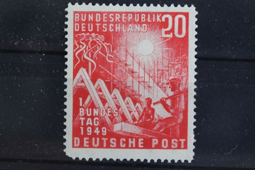 Deutschland (BRD), MiNr. 112, PLF: Dorn am Dachfirst, postfrisch