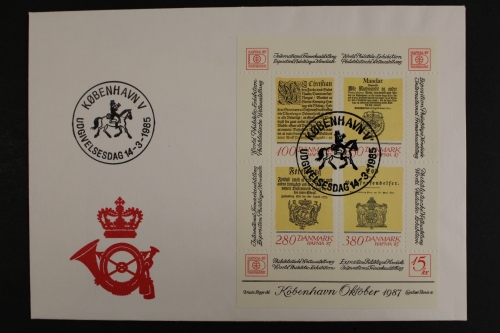 Dänemark, MiNr. Block 4, FDC