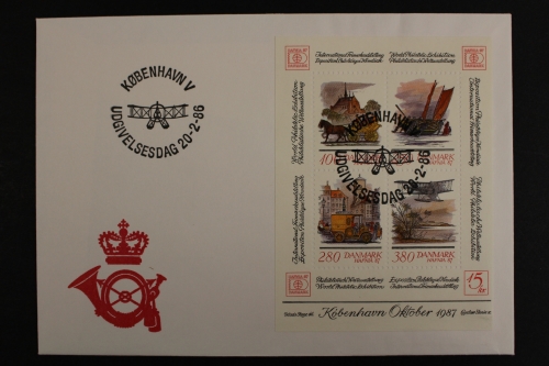 Dänemark, MiNr. Block 5, FDC