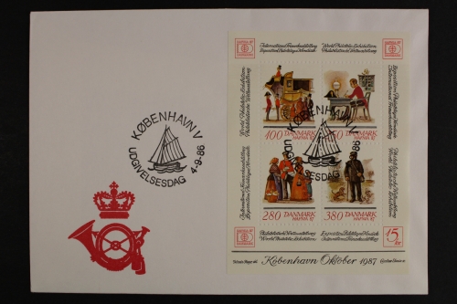 Dänemark, MiNr. Block 6, FDC