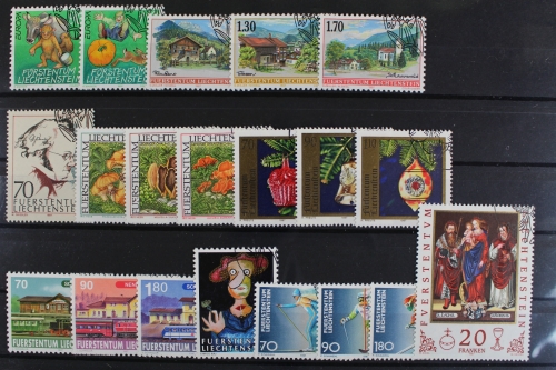 Liechtenstein, MiNr. 1145-1164, Jahrgang 1997, gestempelt