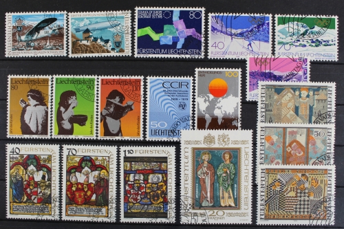 Liechtenstein, MiNr. 723-740, Jahrgang 1979, gestempelt