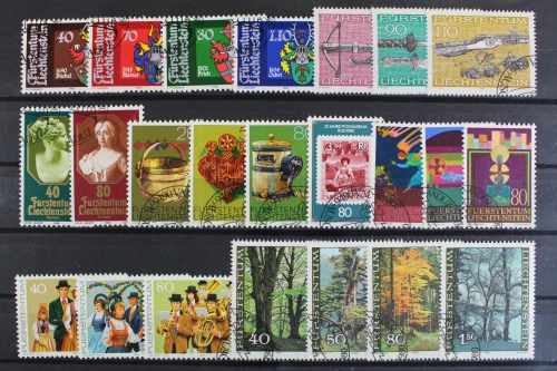 Liechtenstein, MiNr. 741-763, Jahrgang 1980, gestempelt
