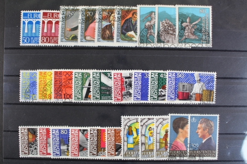 Liechtenstein, MiNr. 837-865, Jahrgang 1984, gestempelt