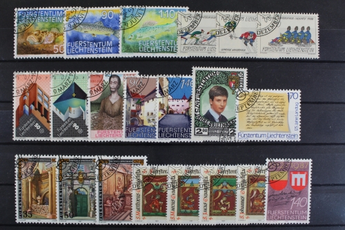 Liechtenstein, MiNr. 916-936, Jahrgang 1987, gestempelt