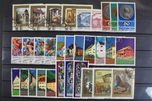 Liechtenstein, MiNr. 692-722, Jahrgang 1978, gestempelt