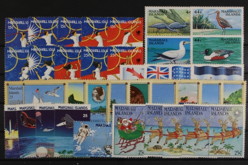 Marshall-Inseln, Partie aus 1988, Einzelmarken aus ZD, postfrisch / MNH