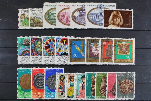 Liechtenstein, MiNr. 667-691, Jahrgang 1977, gestempelt