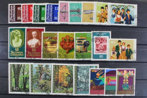 Liechtenstein, MiNr. 741-763, Jahrgang 1980, gestempelt