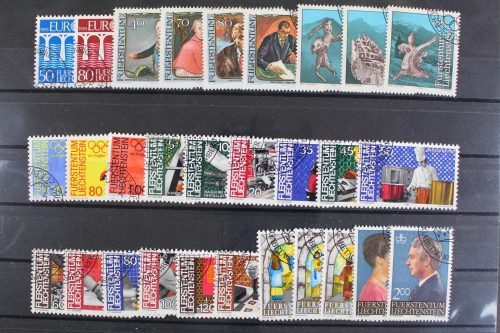 Liechtenstein, MiNr. 837-865, Jahrgang 1984, gestempelt