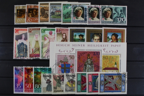 Liechtenstein, MiNr. 866-892, Jahrgang 1985, gestempelt