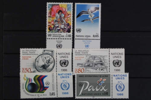 UNO Genf, MiNr. 137-146 aus 1986, ohne 138-141, postfrisch