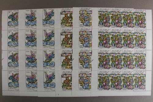 Vatikan, MiNr. 957-962, 16er Bogenteil, postfrisch