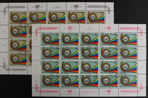 UNO Genf, MiNr. 60-61, Kleinbögen, ESST