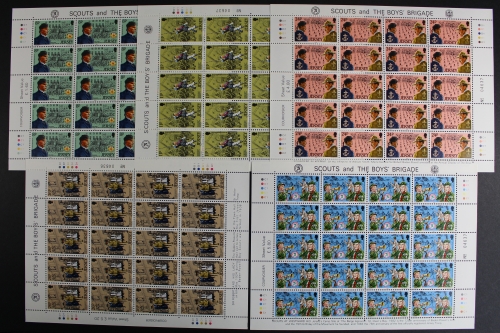 Jersey, MiNr. 288-292, 20er Bögen, postfrisch