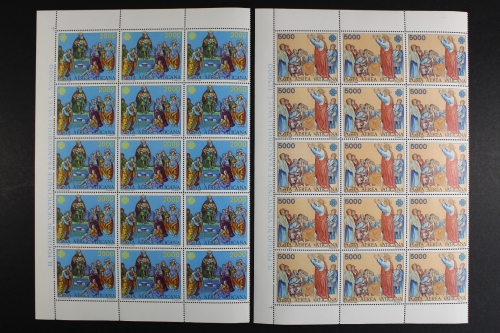 Vatikan, MiNr. 842-843, 15er Bogenteil, postfrisch