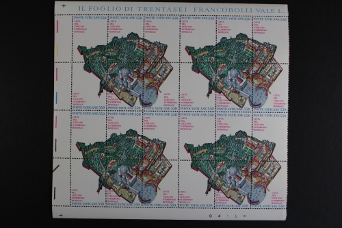 Vatikan, MiNr. 883-888, 24er Bogenteil, 4 ZD, postfrisch