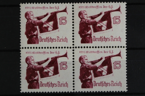 Deutsches Reich, MiNr. 585 x, 4er Block, postfrisch