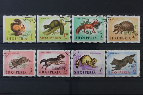 Albanien, MiNr. 815-822, gestempelt